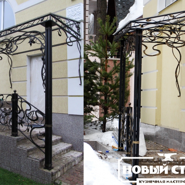 Козырек на крыльце